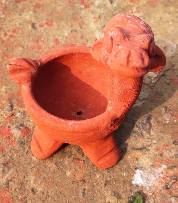 Cute Camel Mitti Clay Pot