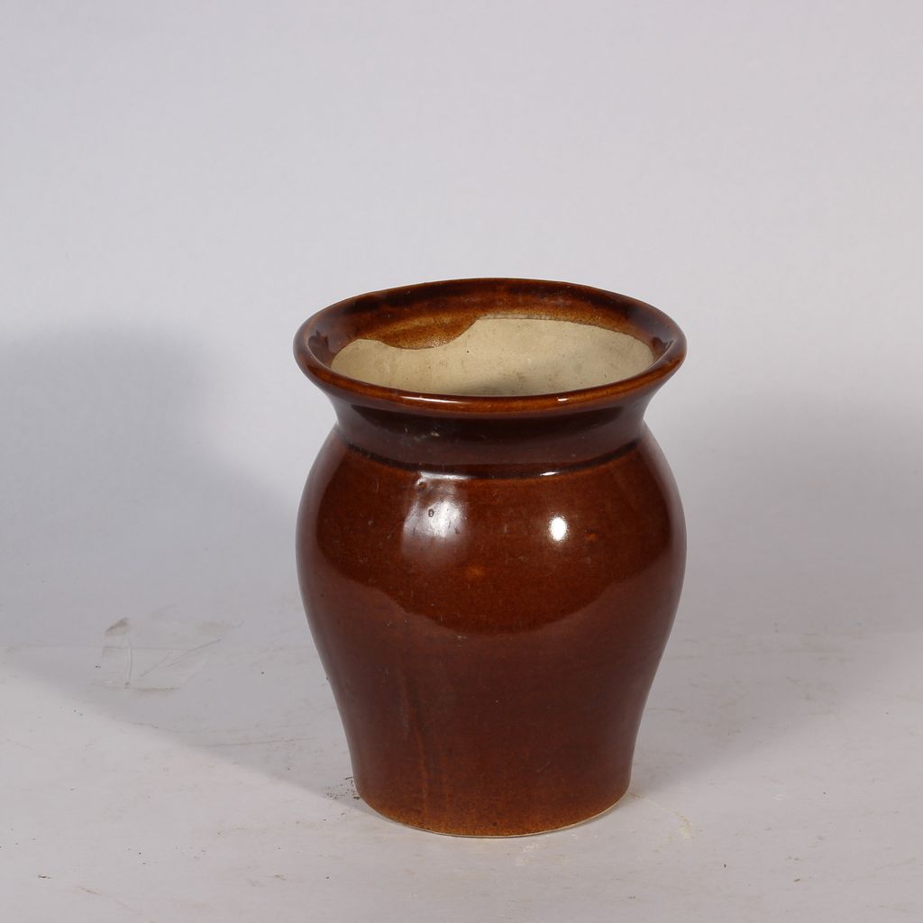 4 Inch Brown Vase Ceramic Planter