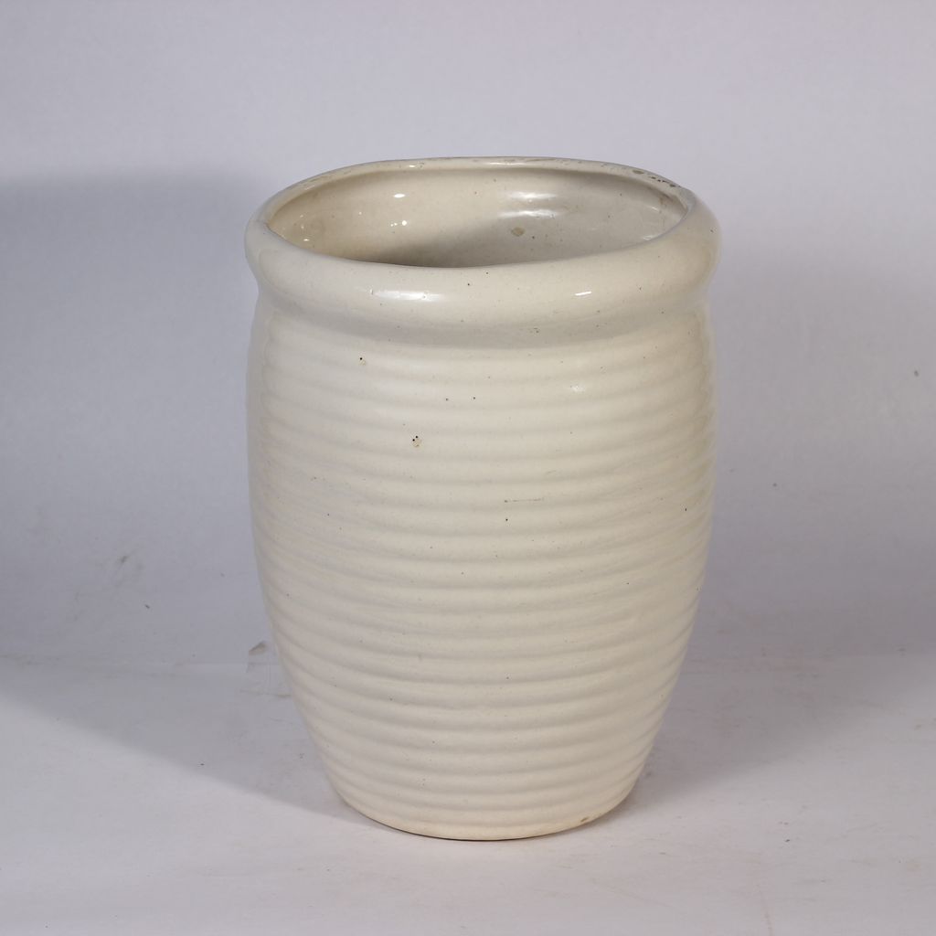 6 Inch White Vase Ceramic Planter