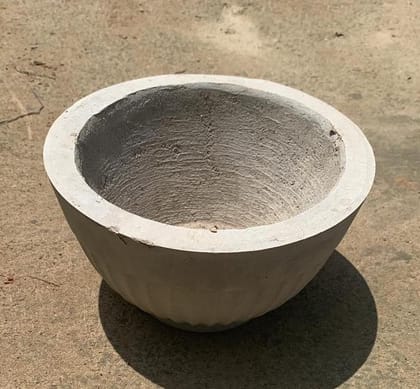 Buy 10 Inch - Cement Bowl Planter Online | Urvann.com