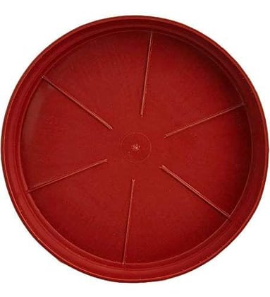 Buy 6 Inch Red Round Tray Online | Urvann.com