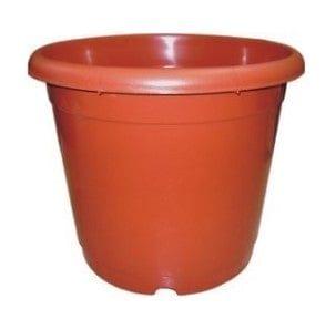 Buy 6 Inch Red Round Plastic Planter Online | Urvann.com