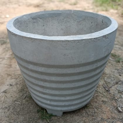 Buy 10 Inch Grey Elegant Cement Planter Online | Urvann.com