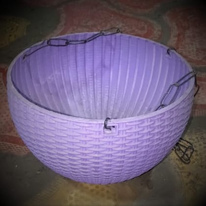 Buy 6 Inch Purple Designer Plastic Hanging Pot Online | Urvann.com