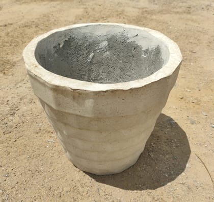 Buy 8 Inch Designer Cement Pot Online | Urvann.com