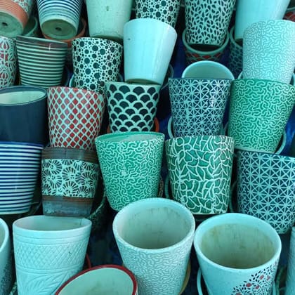 Buy 8 Inch Balti Designer Ceramic Pot (any colour & Design) Online | Urvann.com