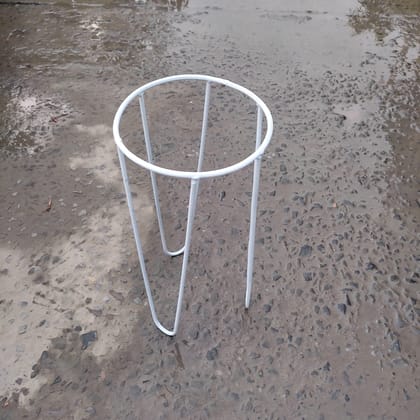 Buy White Long Metal Stand for 8 Inch Pots Online | Urvann.com