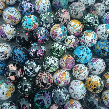Decorative Multicolor Glass Beads - 1 kg