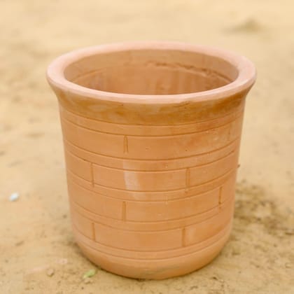 Buy 8 Inch Brick Designer Clay Pot Online | Urvann.com