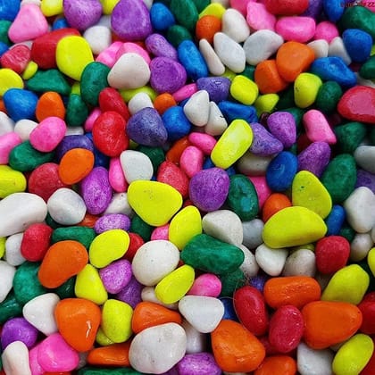 Decorative Medium Mix Coloured Pebbles - 1 Kg