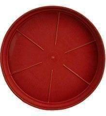 12 Inch Red Plastic Plate - to keep under the Pot