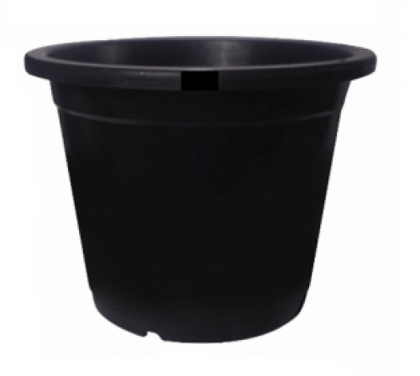 Buy 12 Inch Black Plastic Nursery Pot Online | Urvann.com