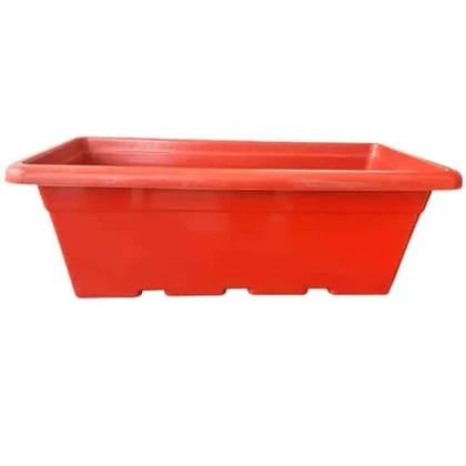 Buy 24 Inch Red Rectangular Window Plastic Planter Online | Urvann.com