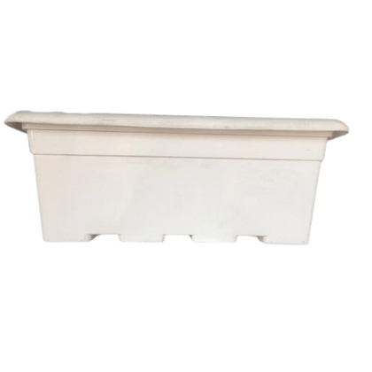 Buy 20 Inch White Rectangular Window Plastic Planter Online | Urvann.com