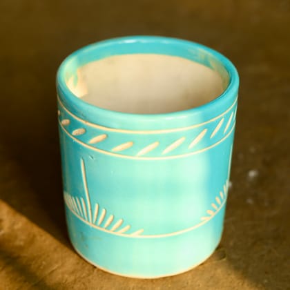 Buy 6 Inch Glass Designer Ceramic Pot (any colour & design) Online | Urvann.com
