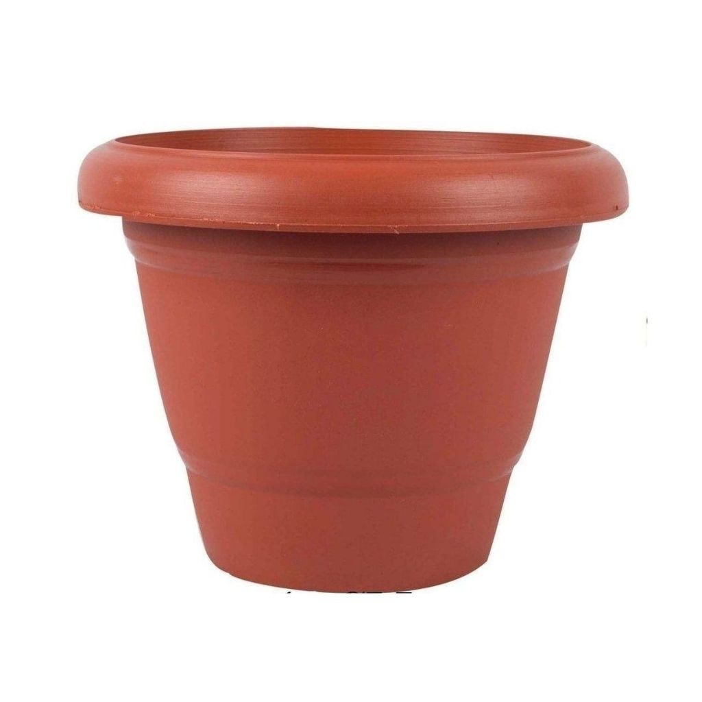 14 Inch Red Plastic Pot