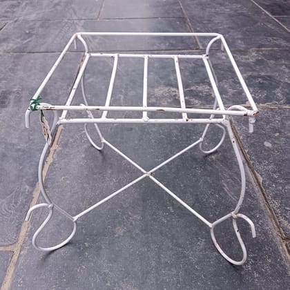 Buy White Metal Table Plant Stand  Online | Urvann.com
