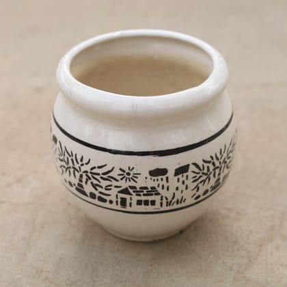 Buy 8 Inch Matki Designer Ceramic Pot (any colour & design) Online | Urvann.com