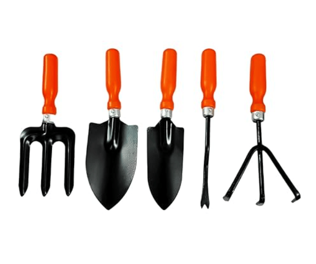 Gardening Tools Combo - Set of 5 - (Gardening Broad & Narrow Trovel, Weeder , Twister Fork, Fork )