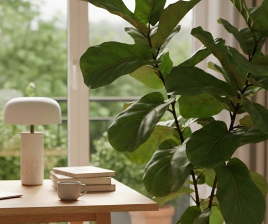 Fiddle Leaf Fig .png Fiddle Leaf Fig (वैरिगेटेड फिडल लीफ फिग) — Confidence & Bold Growth