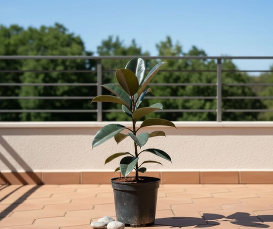 Rubber Plant.png Rubber Plant (रबर का पौधा) — Strength & Endurance