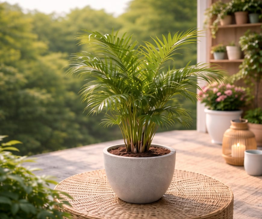 Best for creating a lush “mini forest” feel in bright homes