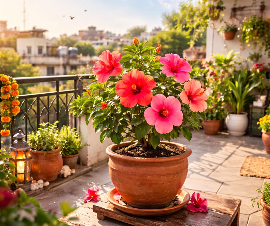 Best for sunny balconies that need bold colour