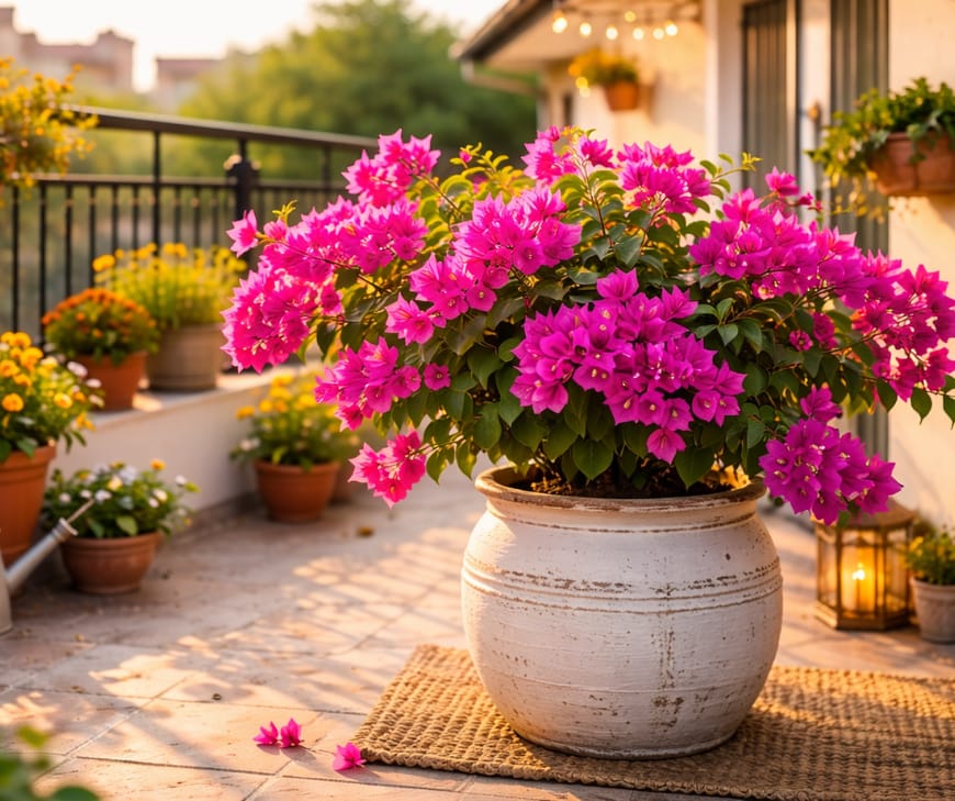 Best for exposed sunny balconies and terrace edges