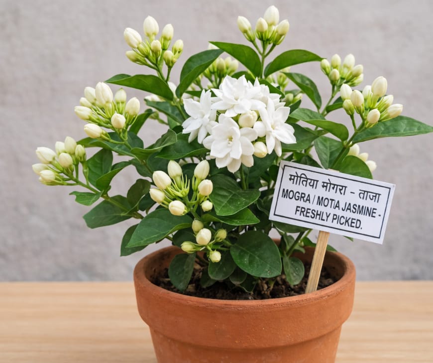 Mogra / Motia Jasmine Evening fragrance that fills your entire home naturally.