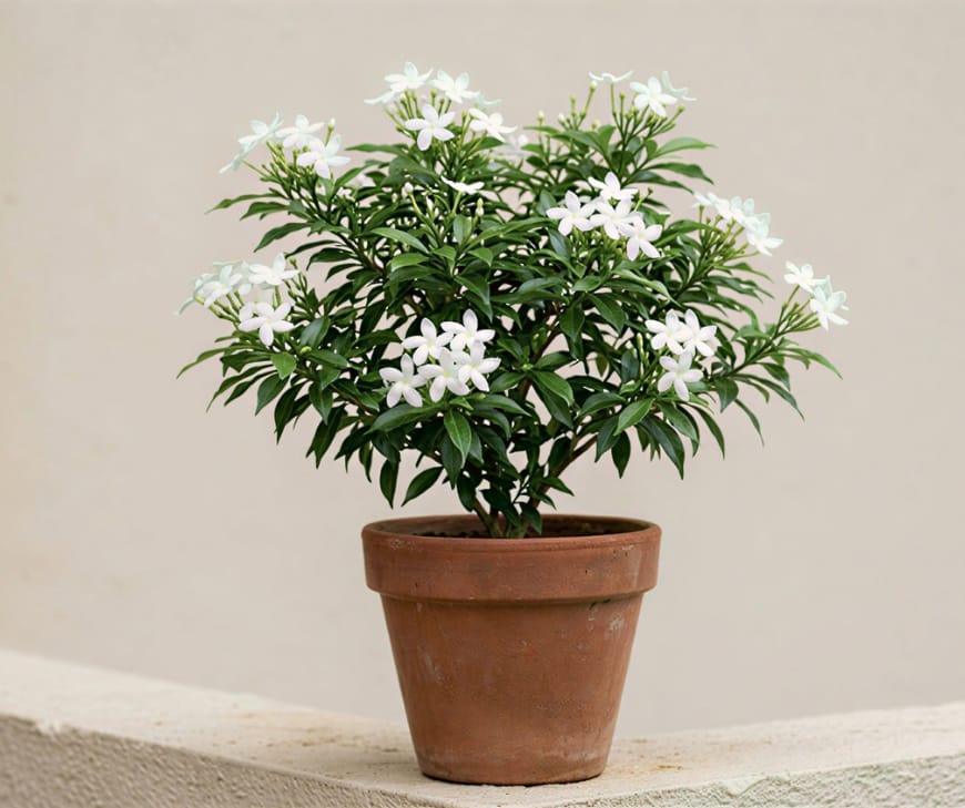 Chandni Dwarf Compact flowering plant for small balconies and windows.