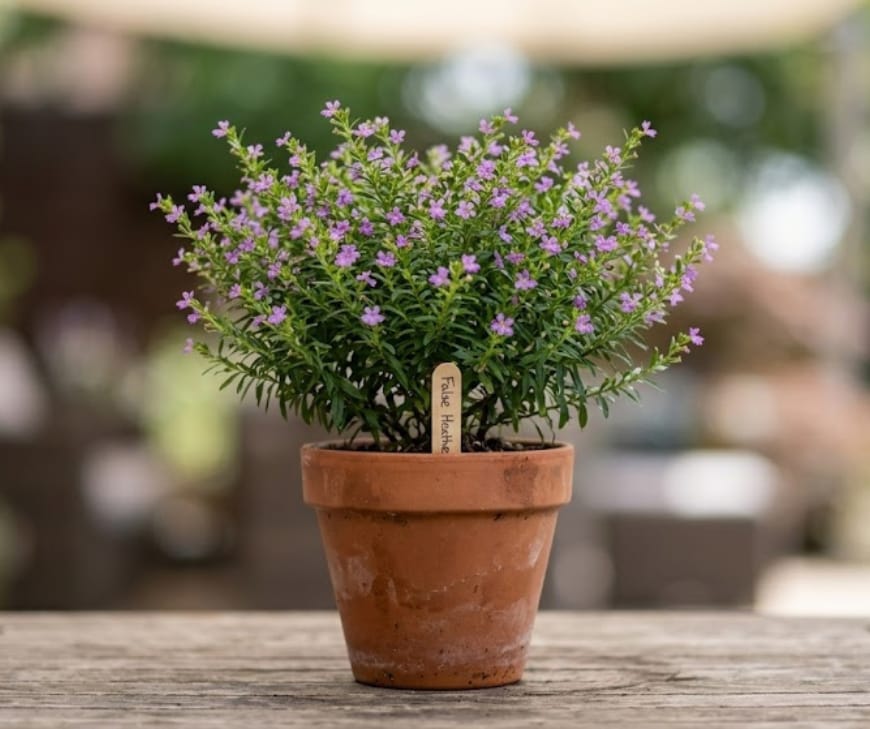 Cuphea / False Heather A full, bushy flowering plant that looks “set” from day one.