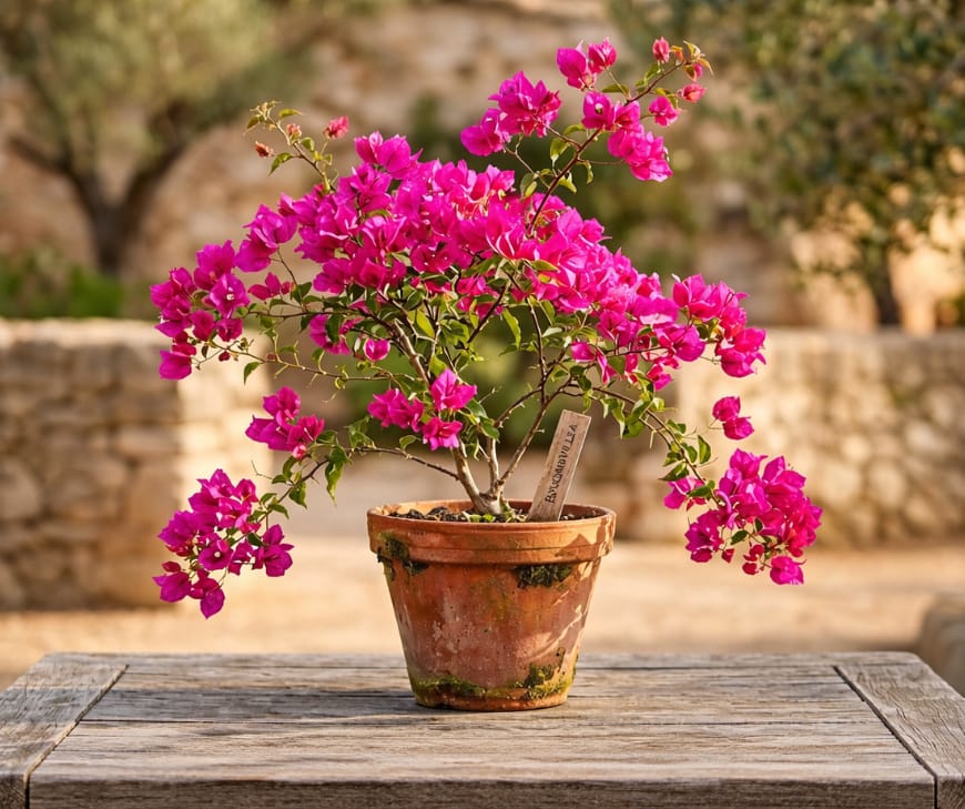 Bougainvillea Plants High-color blooms with minimal watering.