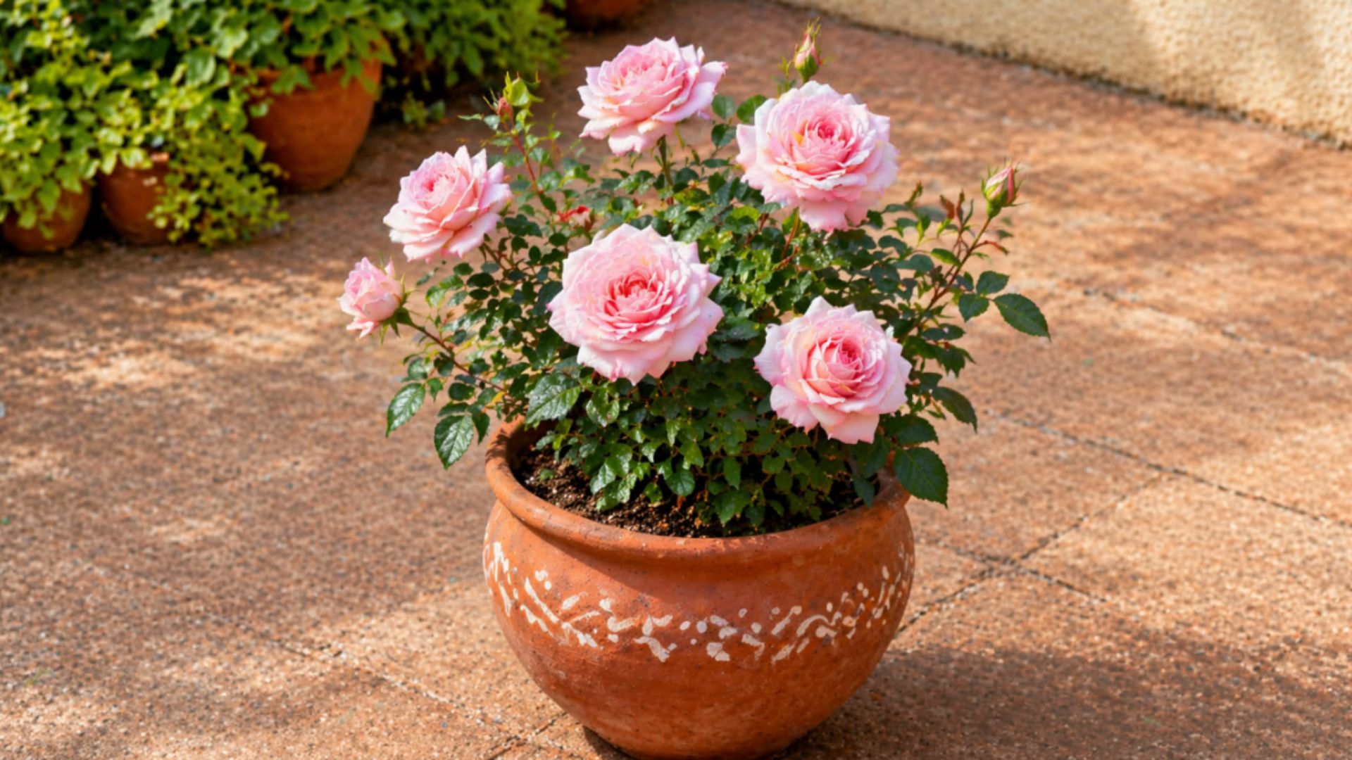 Pink Coloured Hybrid Tea Rose Plant