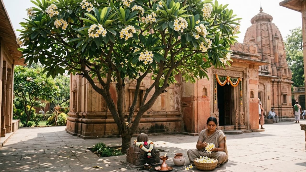 Plumeria Trees Are Planted Near Temples Across India
