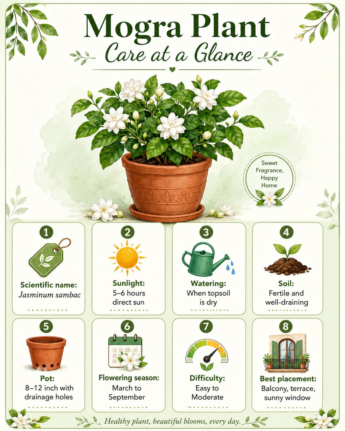Quick Mogra Plant Profile