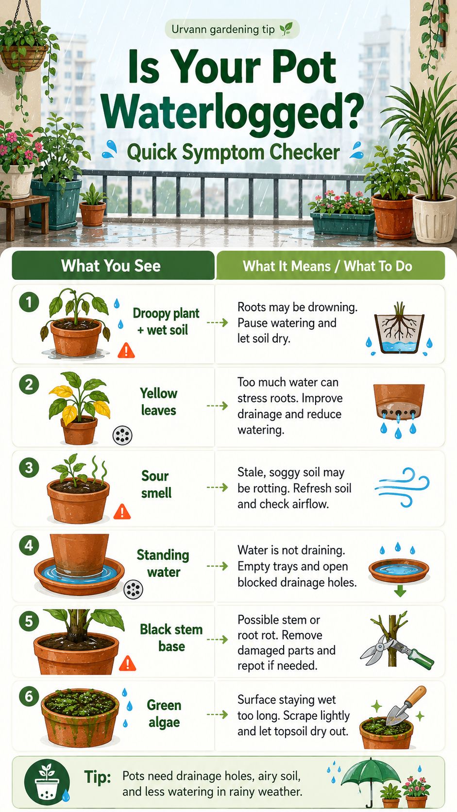 Signs Your Pot Soil Is Waterlogged Is Your Pot Waterlogged? Quick Symptom Checker