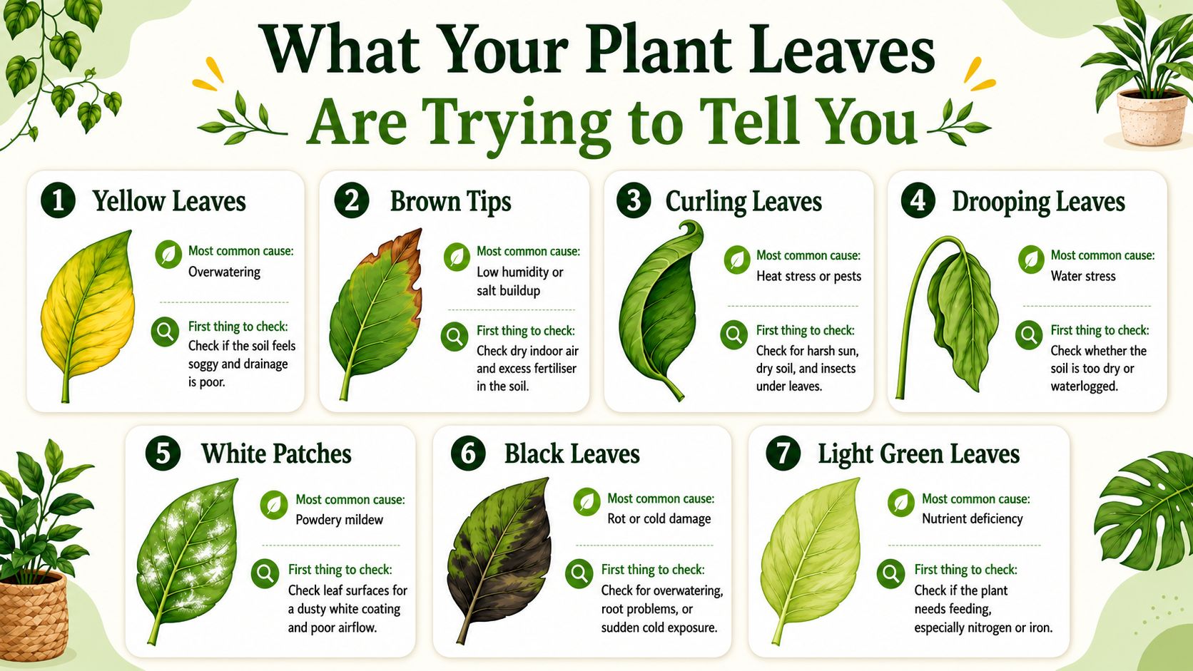 Quick Guide: What Your Plant Leaves Are Telling You?