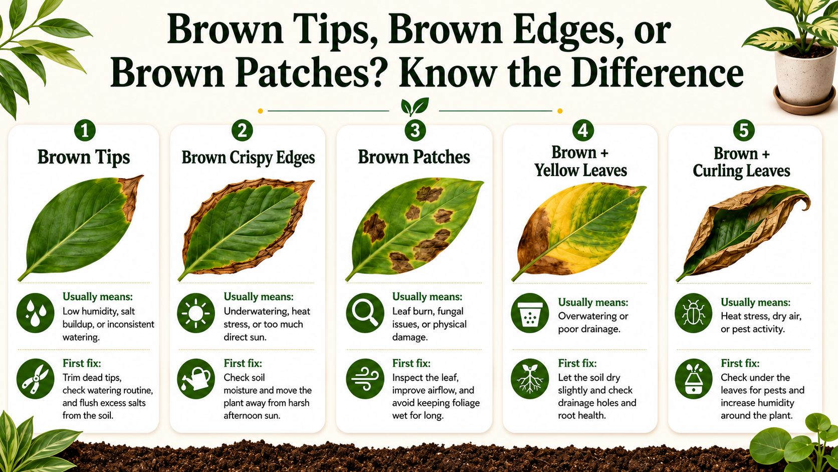 Brown Leaves and Brown Tips: What Does It Mean?