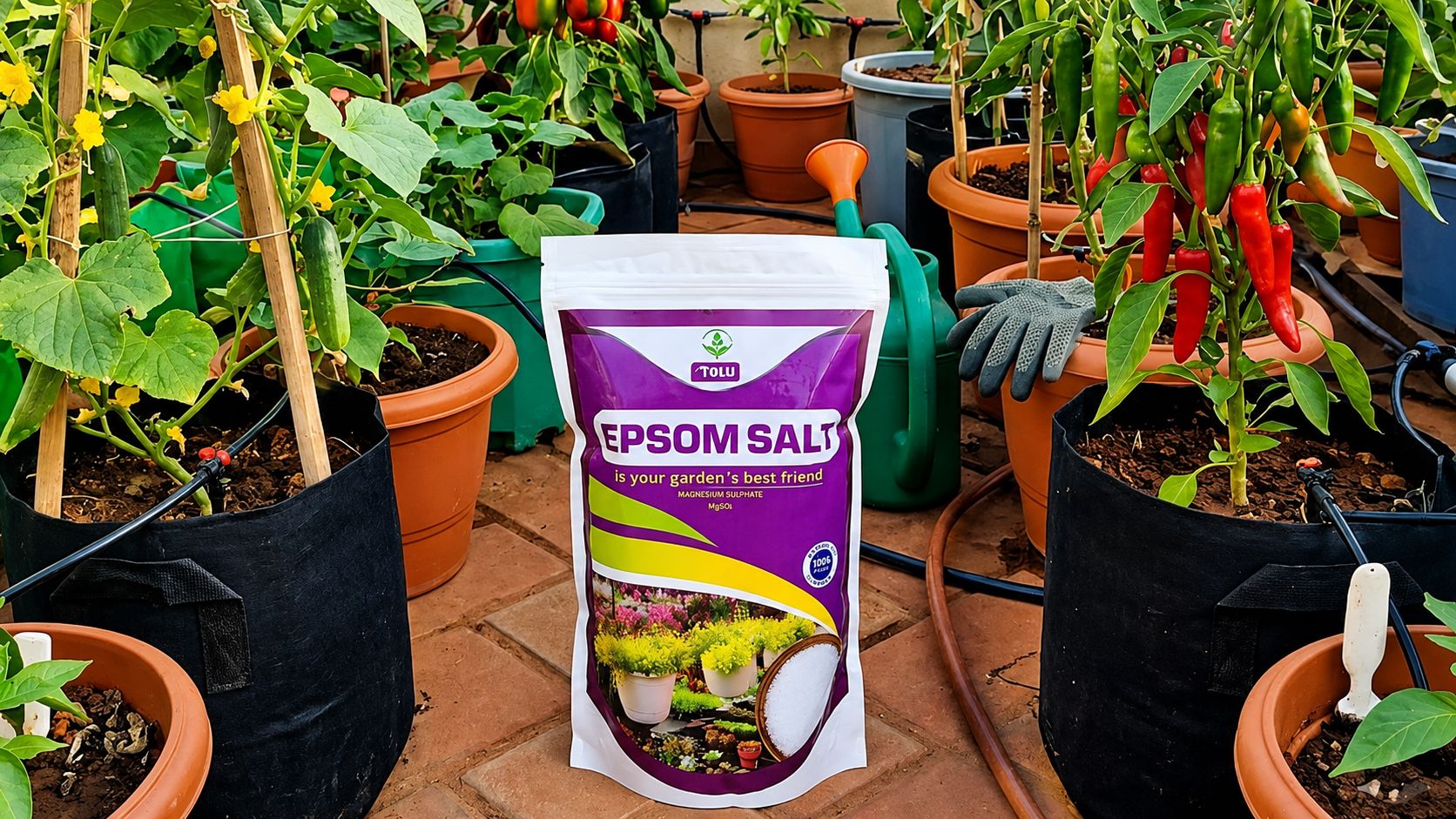 Epsom Salt (Magnesium for Greener Leaves and Better Fruiting)