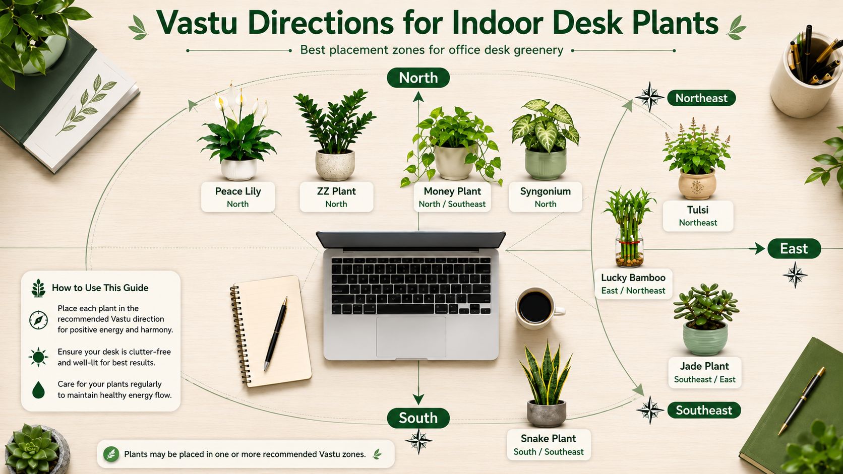 Vastu Tips for Desk Plant Placement