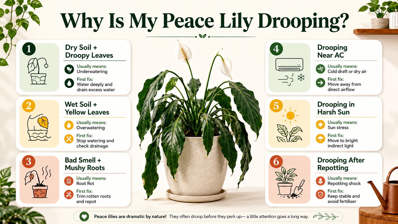 Why Is My Peace Lily Drooping?