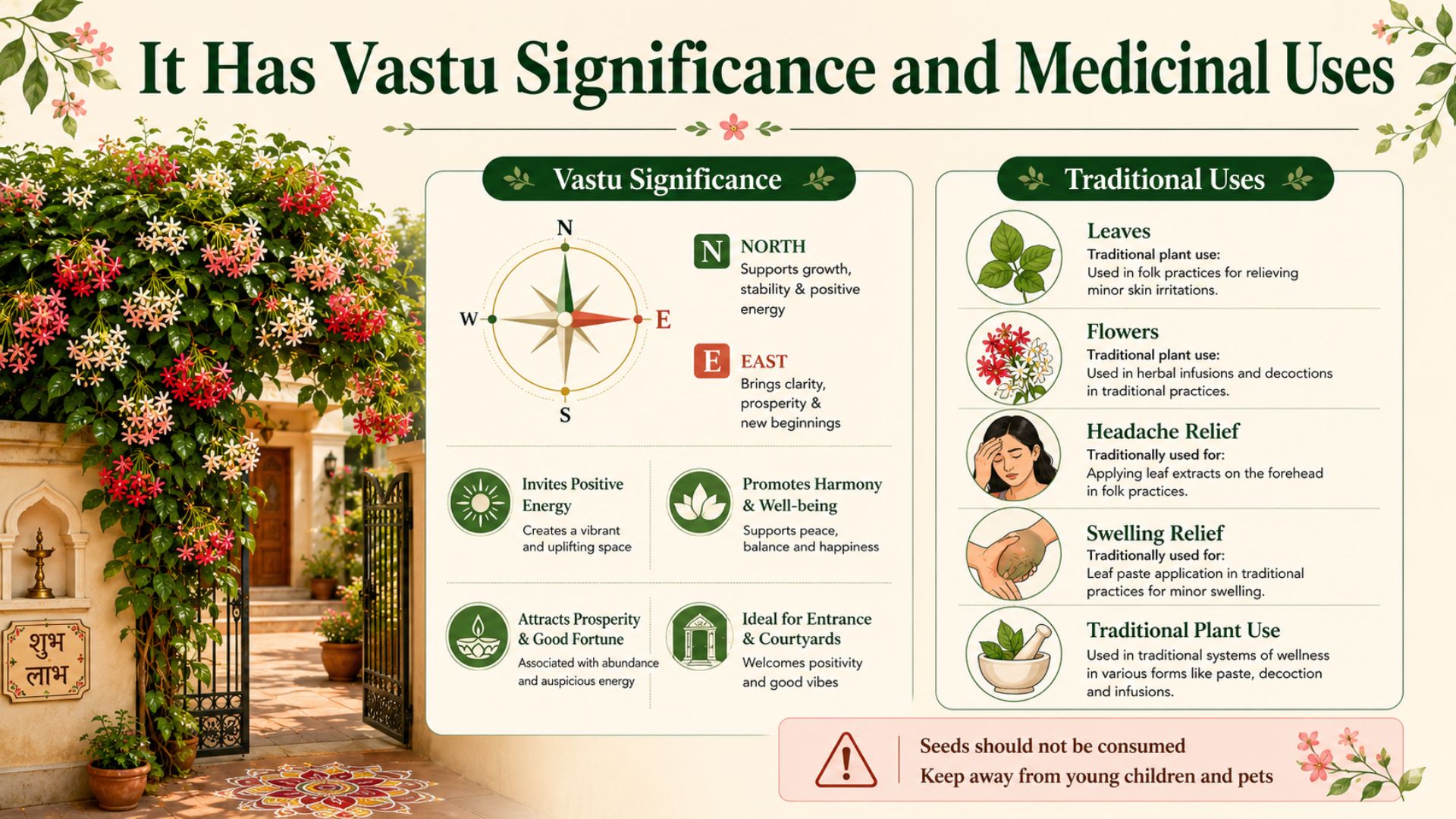Known for Vastu Significance and Medicinal Uses