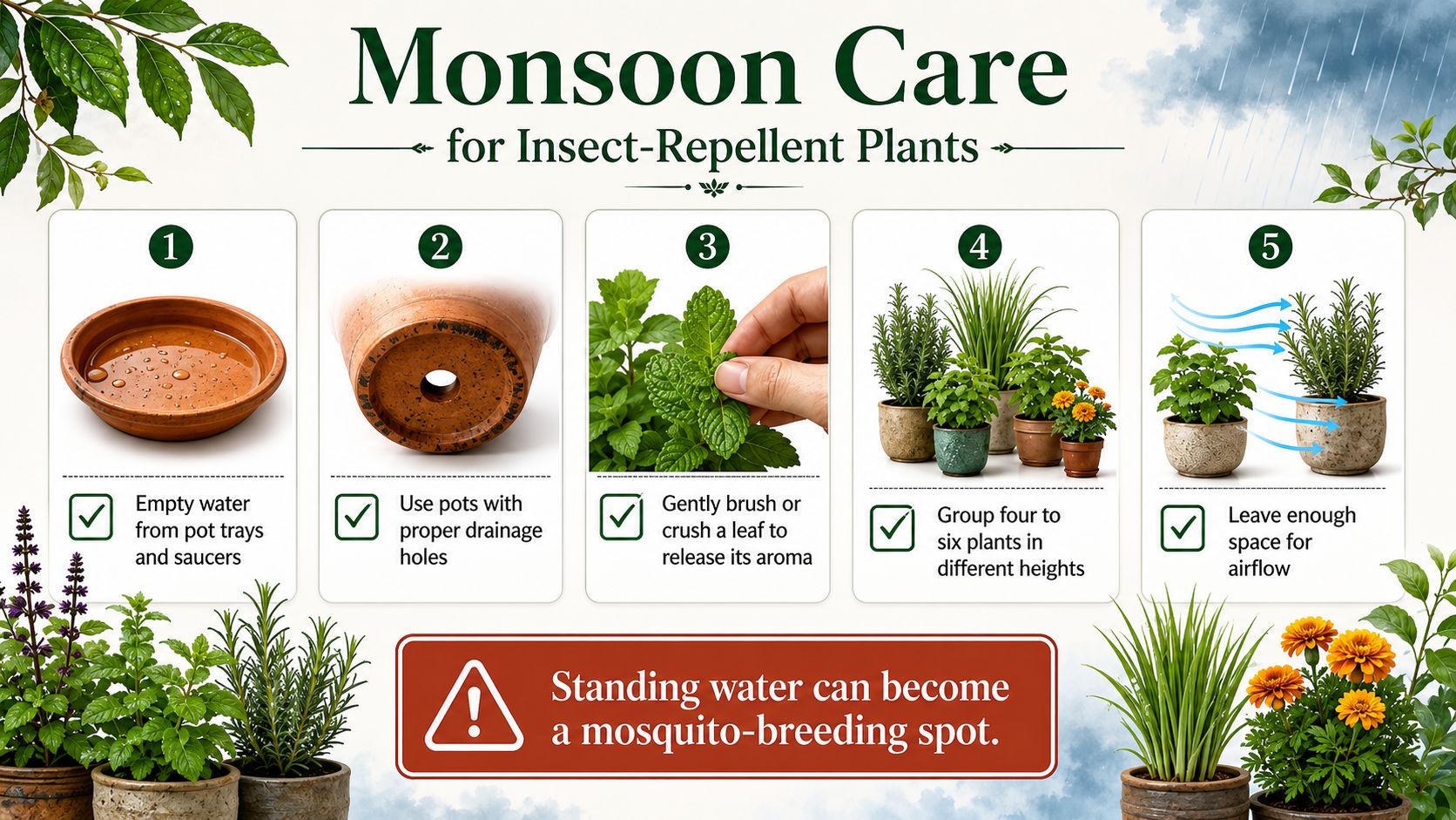 Monsoon Care Tips So Your Plants Do Their Job Well