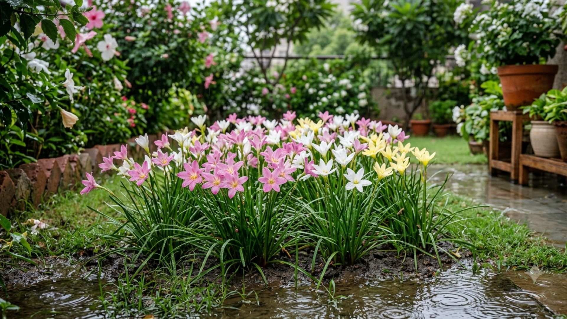 Rain Lily (Zephyranthes/तूफ़ान लिली)