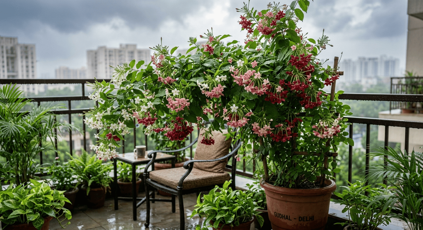 6. Madhumalti (Rangoon Creeper/मधु मालती)