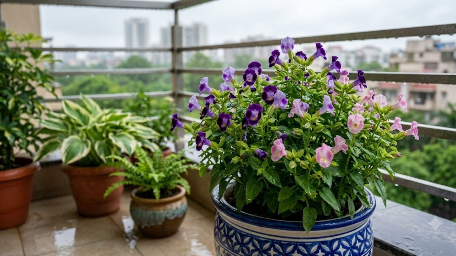 Torenia (Wishbone Flower/टोरेनिया)