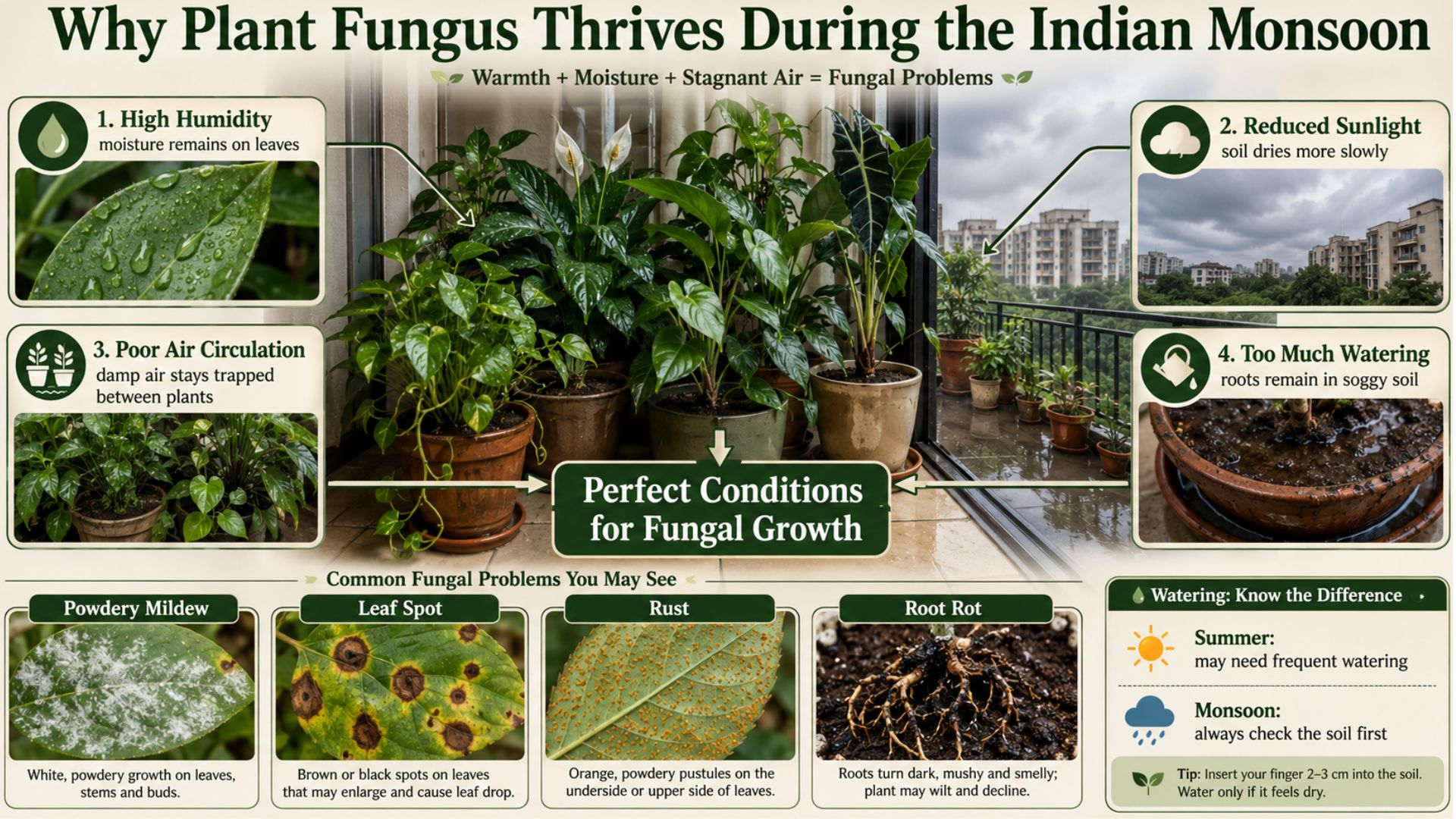 Why Monsoon Is Peak Season for Plant Fungus in India