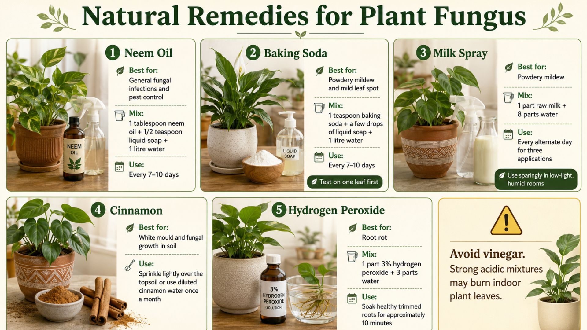 Home Remedies to Treat Fungus on Indoor Plants