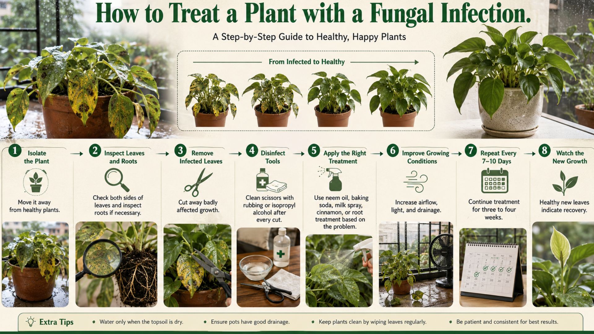 Step-by-Step: How to Treat an Infected Plant