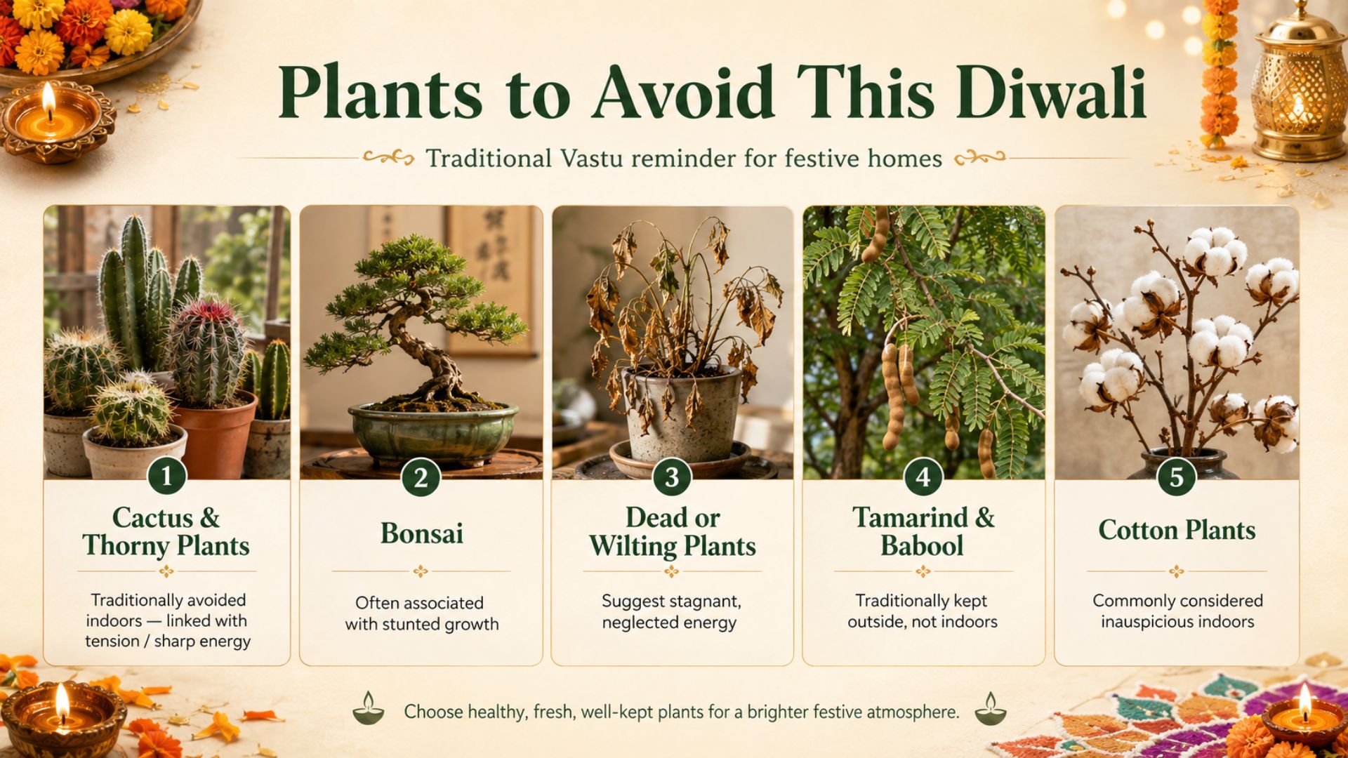 Plants to Avoid This Diwali